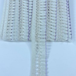 Krem Çapraz Desenli Yüksek Kalite Saçak Şerit Püskül-PUSKUL-1045 Krem Çapraz Desenli Yüksek Kalite Saçak Şerit Püskül-PUSKUL-1045