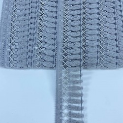 Gri Çapraz Desenli Yüksek Kalite Saçak Şerit Püskül-PUSKUL-1049 Gri Çapraz Desenli Yüksek Kalite Saçak Şerit Püskül-PUSKUL-1049