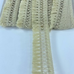 Bal Rengi Çapraz Desenli Yüksek Kalite Saçak Şerit Püskül-PUSKUL-1050 Bal Rengi Çapraz Desenli Yüksek Kalite Saçak Şerit Püskül-PUSKUL-1050