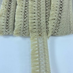 Bal Rengi Çapraz Desenli Yüksek Kalite Saçak Şerit Püskül-PUSKUL-1050 Bal Rengi Çapraz Desenli Yüksek Kalite Saçak Şerit Püskül-PUSKUL-1050