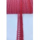 Kırmızı Çapraz Desenli Yüksek Kalite Saçak Şerit Püskül-PUSKUL-1053