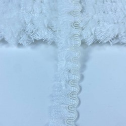 Beyaz Su Yolu Desenli İnce Saçak Şerit Püskül-PUSKUL-1054 Beyaz Su Yolu Desenli İnce Saçak Şerit Püskül-PUSKUL-1054