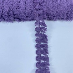 Mürdüm Su Yolu Desenli İnce Saçak Şerit Püskül-PUSKUL-1058 Mürdüm Su Yolu Desenli İnce Saçak Şerit Püskül-PUSKUL-1058