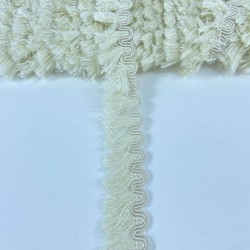 Krem Su Yolu Desenli İnce Saçak Şerit Püskül-PUSKUL-1059 Krem Su Yolu Desenli İnce Saçak Şerit Püskül-PUSKUL-1059