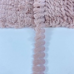 Pudra Su Yolu Desenli İnce Saçak Şerit Püskül-PUSKUL-1063 Pudra Su Yolu Desenli İnce Saçak Şerit Püskül-PUSKUL-1063