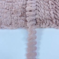 Pudra Su Yolu Desenli İnce Saçak Şerit Püskül-PUSKUL-1063 Pudra Su Yolu Desenli İnce Saçak Şerit Püskül-PUSKUL-1063