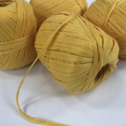 Koyu Sarı Yumuşak Rafya İp Yıkanmış Rafya 50 Gr 1 Top-RAF-1003 Koyu Sarı Yumuşak Rafya İp Yıkanmış Rafya 50 Gr 1 Top-RAF-1003