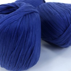 Saks Mavi Yumuşak Rafya İp Yıkanmış Rafya 50 Gr 1 Top-RAF-1004