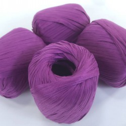 Mürdüm Yumuşak Rafya İp Yıkanmış Rafya 50 Gr 1 Top-RAF-1006