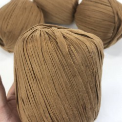 Sütlü Kahve Yumuşak Rafya İp Yıkanmış Rafya 50 Gr 1 Top-RAF-1011