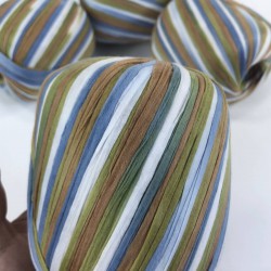 Mavi Beyaz Karışık Renkli Yumuşak Rafya İp 50 Gram 1 Top-RAF-1016