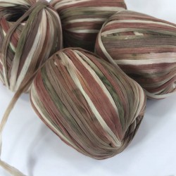 Bordo Vizon Karışık Renkli Yumuşak Rafya İp 50 Gram 1 Top-RAF-1019