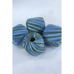 Yeşil Turkuaz Karışık Renkli Yumuşak Rafya İp 50 Gram 1 Top-RAF-1023