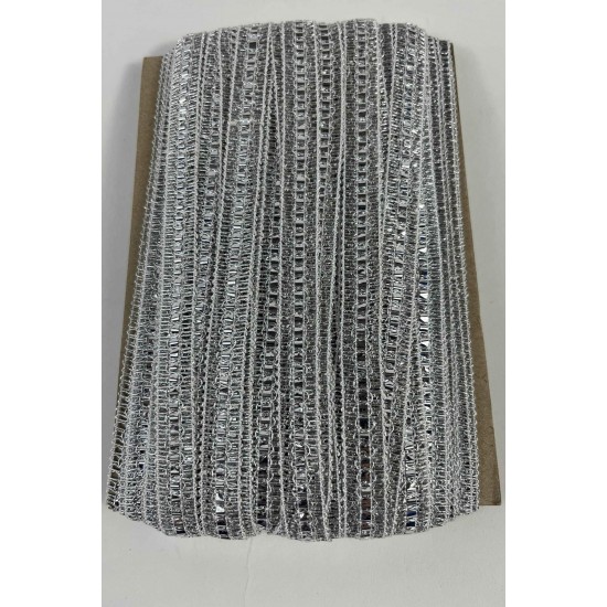 G&uuml;m&uuml;ş Reflecta Hologramlı Dekoratif Şerit &ndash; Simli Parlak S&uuml;sleme Şeridi 1 Metre-REFLECTA-2