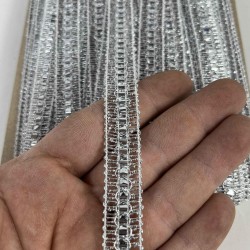 G&uuml;m&uuml;ş Reflecta Hologramlı Dekoratif Şerit &ndash; Simli Parlak S&uuml;sleme Şeridi 1 Metre-REFLECTA-2