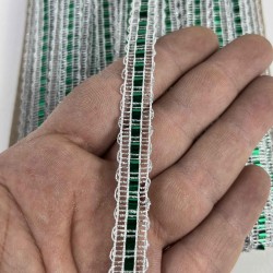 G&uuml;m&uuml;ş Yeşil Reflecta Hologramlı Dekoratif Şerit &ndash; Simli Parlak S&uuml;sleme Şeridi 1 Metre-REFLECTA-6
