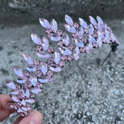 Regina Pembe Gelin Kına Tacı Özel Gün Aksesuar Kadın Taç Saç Aksesuarı-REGINA-10 Regina Pembe Gelin Kına Tacı Özel Gün Aksesuar Kadın Taç Saç Aksesuarı-REGINA-10