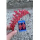 Regina Kırmızı Gelin Kına Tacı Özel Gün Aksesuar Kadın Taç Ve Üç Mekik Küpe Takımı-REGINA-30 Regina Kırmızı Gelin Kına Tacı Özel Gün Aksesuar Kadın Taç Ve Üç Mekik Küpe Takımı-REGINA-30