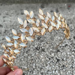 Regina Gold Gelin Kına Tacı Özel Gün Aksesuar Kadın Taç Saç Aksesuarı-REGINA-7 Regina Gold Gelin Kına Tacı Özel Gün Aksesuar Kadın Taç Saç Aksesuarı-REGINA-7