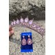 Renata Pembe Gelin Kına Tacı Özel Gün Aksesuar Kadın Taç Ve Damla Mekik Küpe Takımı-RENATA-21 Renata Pembe Gelin Kına Tacı Özel Gün Aksesuar Kadın Taç Ve Damla Mekik Küpe Takımı-RENATA-21