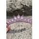 Renata Pembe Gelin Kına Tacı Özel Gün Aksesuar Kadın Taç Saç Aksesuarı-RENATA-4 Renata Pembe Gelin Kına Tacı Özel Gün Aksesuar Kadın Taç Saç Aksesuarı-RENATA-4
