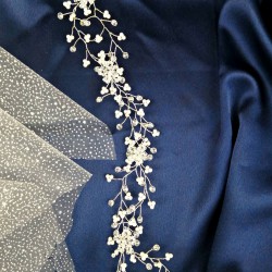 Papatya Çift Tel Model Saç ve Türban Aksesuarı-SAK-1064