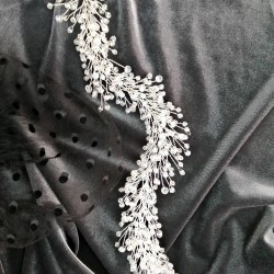 Kirpi Model Gümüş Saç ve Türban Aksesuarı-SAK-1077