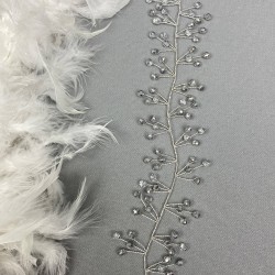 Gümüş Rengi Sia Model Saç Aksesuarı-SAK-22