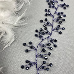 Lacivert Sia Model Saç Aksesuarı-SAK-23