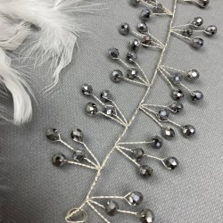 Gümüş Renk Sia Model Saç Aksesuarı-SAK-24