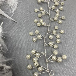 Krem İncili Sia Model Saç Aksesuarı-SAK-26