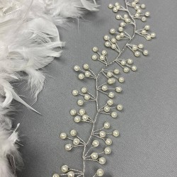 Krem İncili Sia Model Saç Aksesuarı-SAK-26