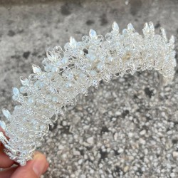 Salome Krem İncili Gelin Kına Tacı Yüksek Kalite Özel Gün Aksesuar Kadın Taç Saç Aksesuarı-SALOME-5 Salome Krem İncili Gelin Kına Tacı Yüksek Kalite Özel Gün Aksesuar Kadın Taç Saç Aksesuarı-SALOME-5