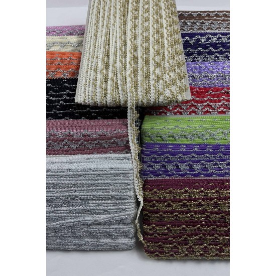 Krem Gold Seraphine L&uuml;ks Dekoratif Kenar S&uuml;s&uuml; Şerit &ndash; El İşi S&uuml;sleme 1 Metre-SERAPHINE-100