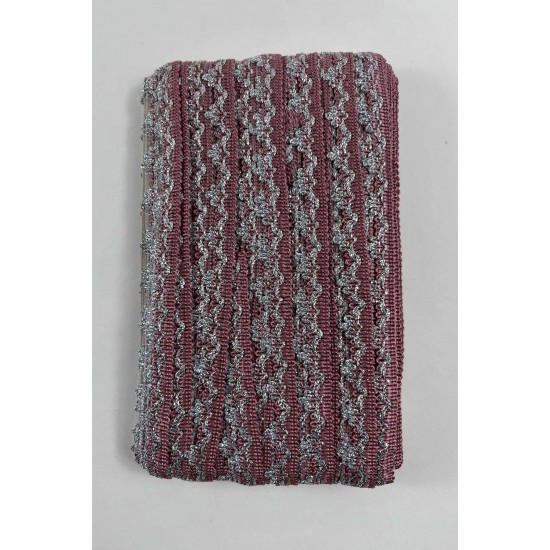 M&uuml;rd&uuml;m G&uuml;m&uuml;ş Seraphine L&uuml;ks Dekoratif Kenar S&uuml;s&uuml; Şerit &ndash; El İşi S&uuml;sleme 1 Metre-SERAPHINE-102