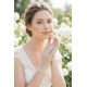 Seravelle Pure Skin Beyaz T&uuml;l Gelin Eldiveni &ndash; İkinci Ten Efekti Zarif Nikah Aksesuarı-SERAVELLE-1