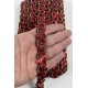 Kırmızı Gold Sevoria Pullu Dekoratif Kenar S&uuml;s&uuml; Şerit &ndash; El İşi S&uuml;sleme 1 Metre-SEVORIA-102
