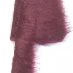 Geniş Bordo Suni Kürk Yapay Peluş Şerit En 5 Cm-SKRK10-1004
