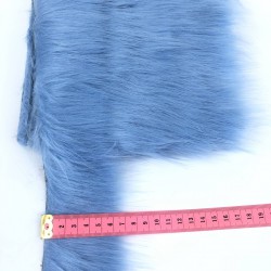 Geniş Mavi Suni Kürk Yapay Peluş Şerit En 5 Cm-SKRK10-1007