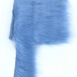 Geniş Mavi Suni Kürk Yapay Peluş Şerit En 5 Cm-SKRK10-1007