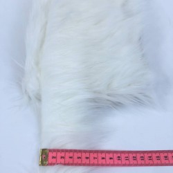 Geniş Beyaz Suni Kürk Yapay Peluş Şerit En 5 Cm-SKRK10-1010