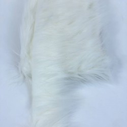 Geniş Beyaz Suni Kürk Yapay Peluş Şerit En 5 Cm-SKRK10-1010