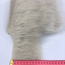 Suni Kürk Yapay Peluş Şerit Krem Geniş-SKRK12-1000