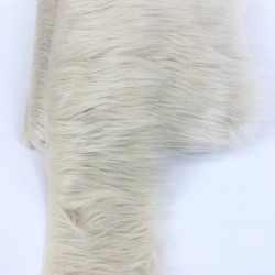 Suni Kürk Yapay Peluş Şerit Krem Geniş-SKRK12-1000