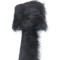 Suni Kürk Yapay Peluş Şerit Siyah Geniş-SKRK12-1001