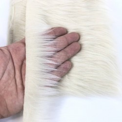 Krem Suni Kürk Yapay Peluş Şerit En 4 Cm-SKRK4-1003