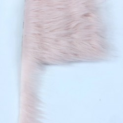 Pudra Suni Kürk Yapay Peluş Şerit İnce-SKRK4-1005