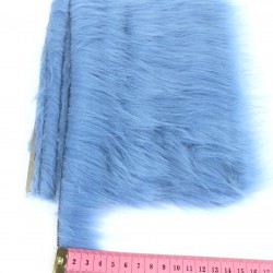 Mavi Suni Kürk Yapay Peluş Şerit En 4 Cm-SKRK4-1008