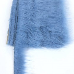 Mavi Suni Kürk Yapay Peluş Şerit En 4 Cm-SKRK4-1008