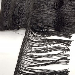 Siyah Saçak Şerit Püskül 20 cm ( 1 mt )-SP-1000 Siyah Saçak Şerit Püskül 20 cm ( 1 mt )-SP-1000